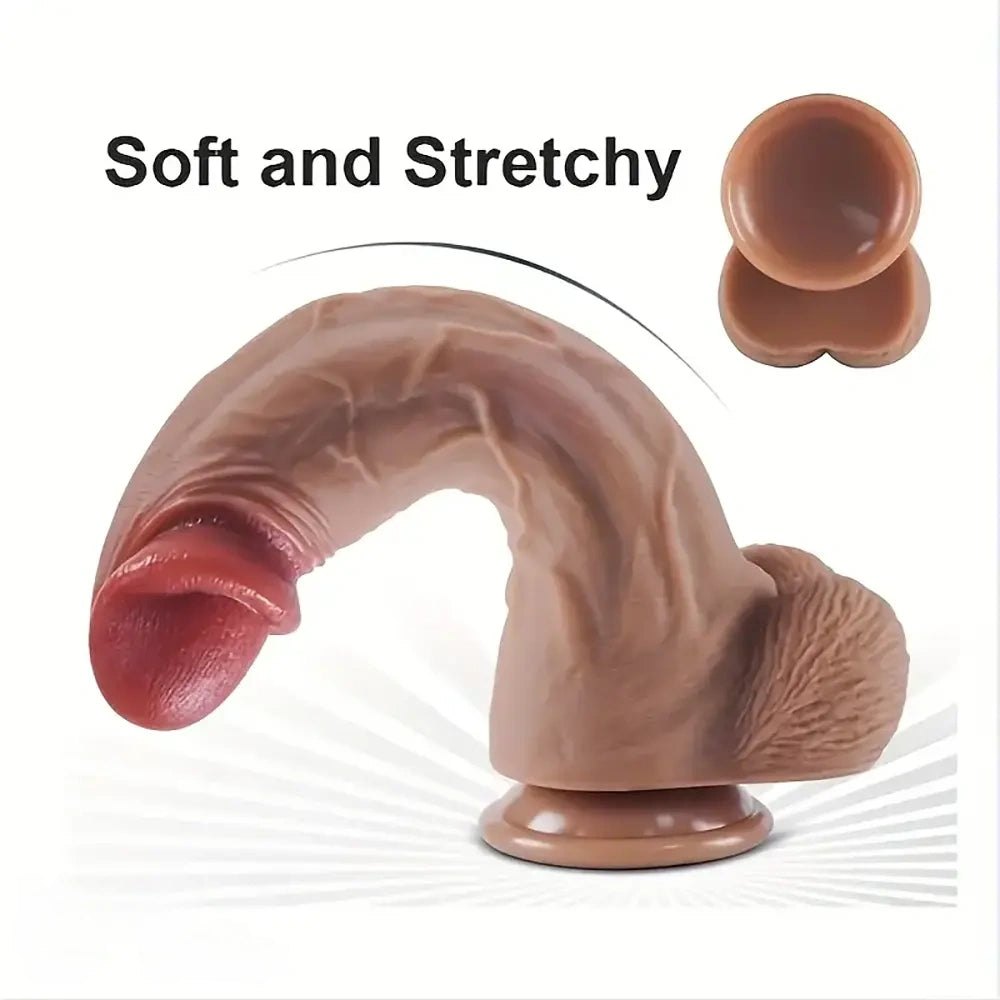 Flesh tone silicone suction cup dildo, photo 4