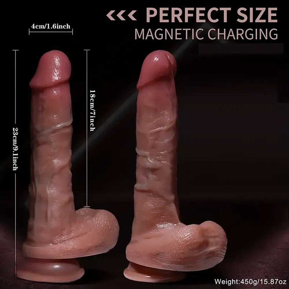 Brown suction cup silicone dildo, photo 2