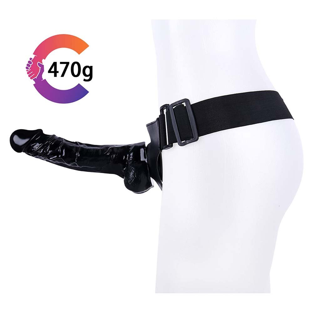 Silicone strap-on dildo with harness, photo 6