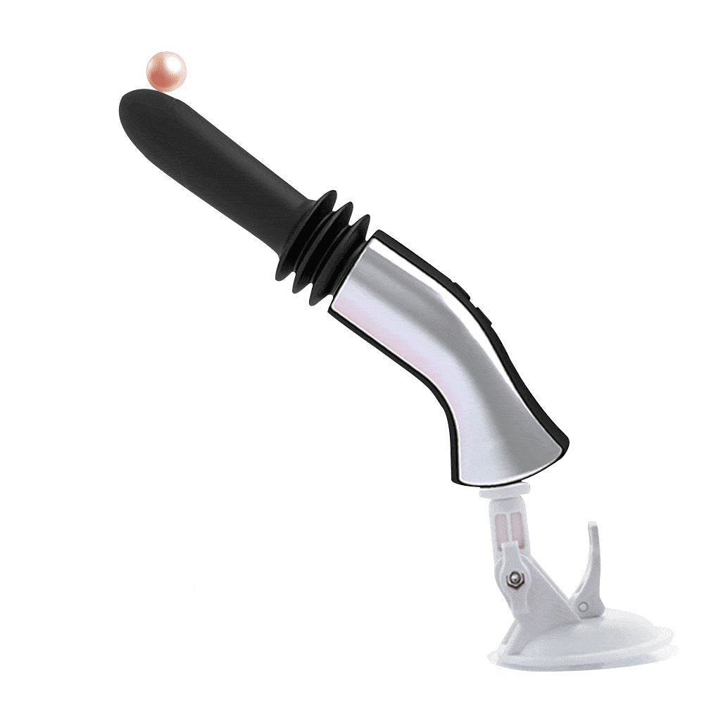 Vibrating sex machine attachment with suction cup base, photo 1