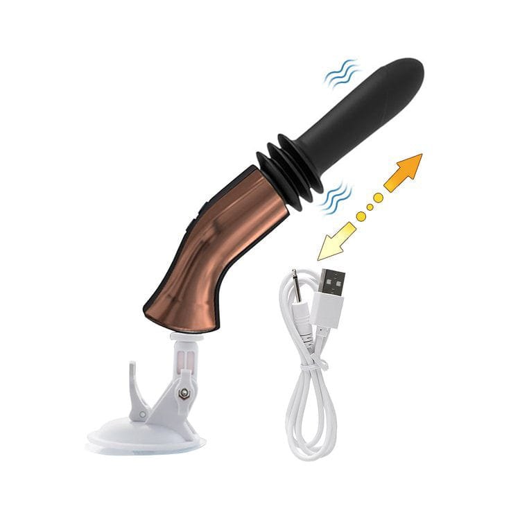 Vibrating sex machine attachment with suction cup base, photo 11