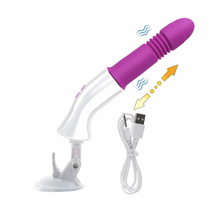 Vibrating sex machine attachment with suction cup base, photo 12