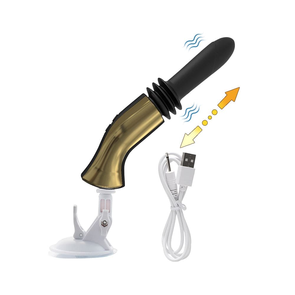 Vibrating sex machine attachment with suction cup base, photo 3