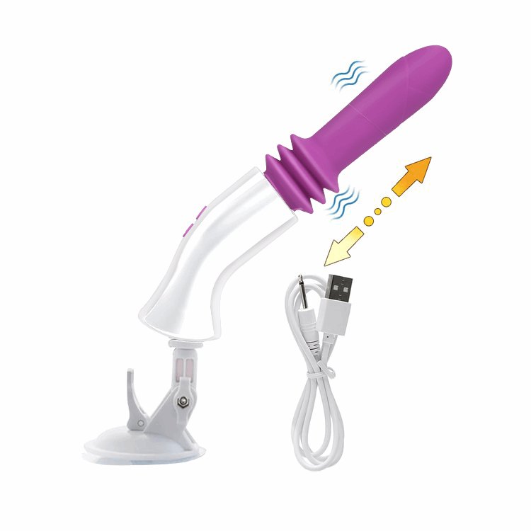 Vibrating sex machine attachment with suction cup base, photo 9