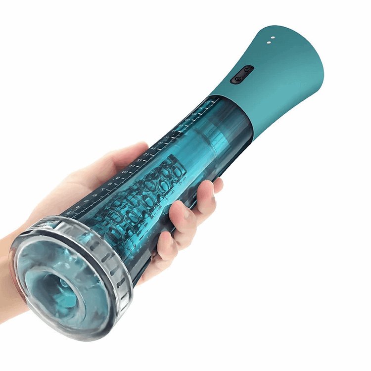 Green suction penis trainer cup, photo 1