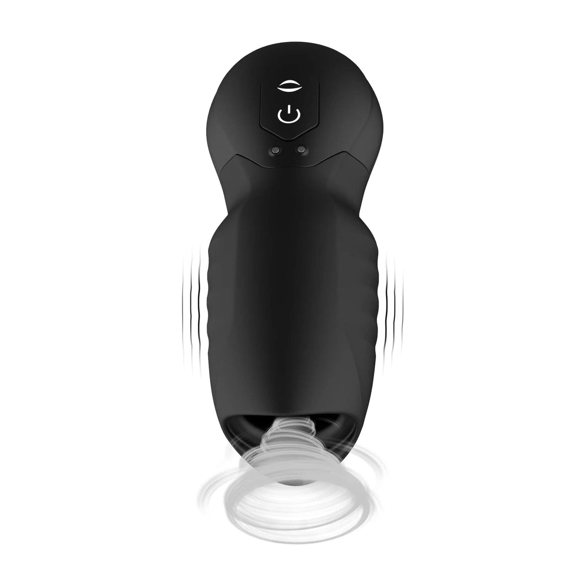 Textured silicone and ABS suction male masturbator sleeve, photo 1