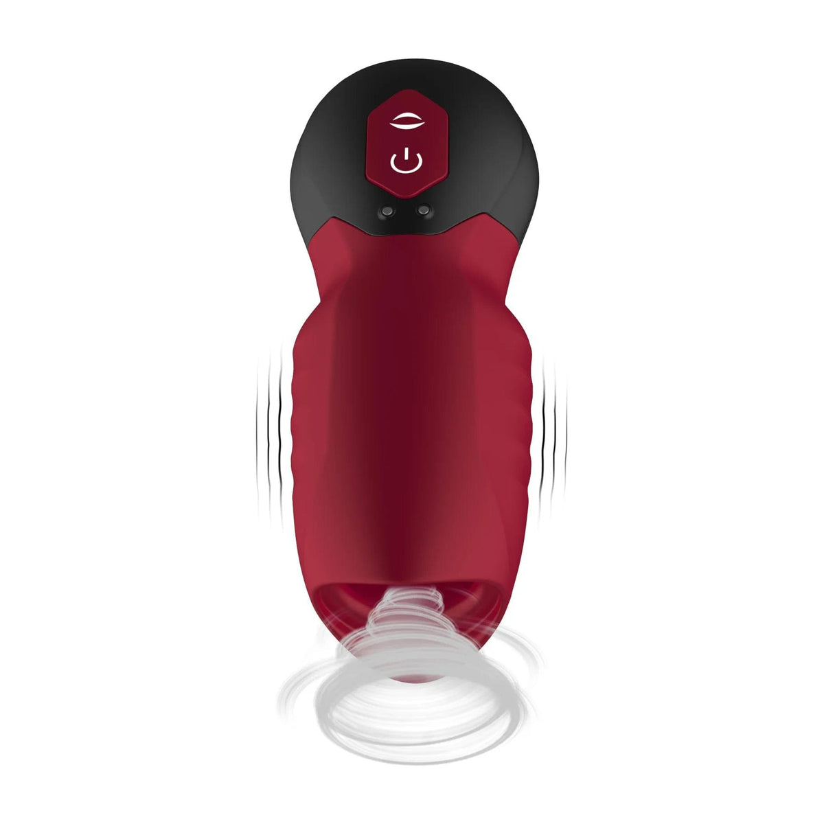 Textured silicone and ABS suction male masturbator sleeve, photo 2