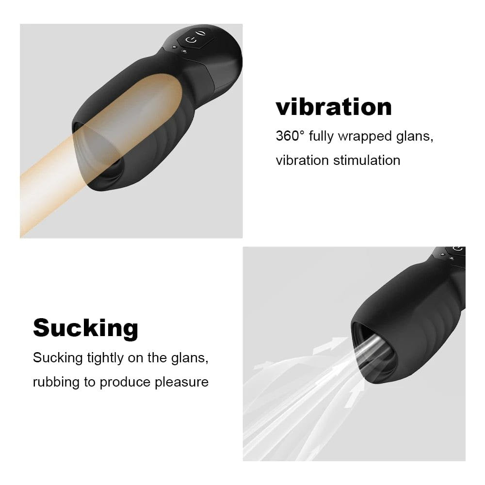 Textured silicone and ABS suction male masturbator sleeve, photo 6