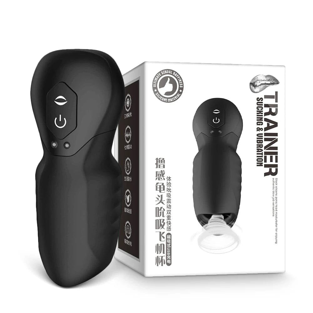Textured silicone and ABS suction male masturbator sleeve, photo 8