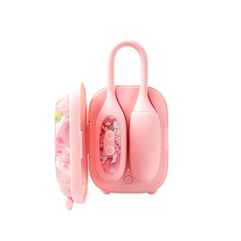 Colorful cosmetic case suction stimulator and vibrating egg set