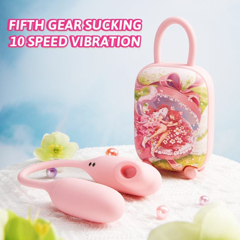 Cosmetic case suction stimulator and vibrating egg set, photo 2