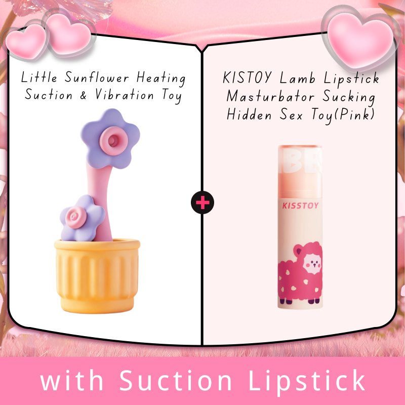 Iris Purple sunflower shaped clitoral suction and vibration toy