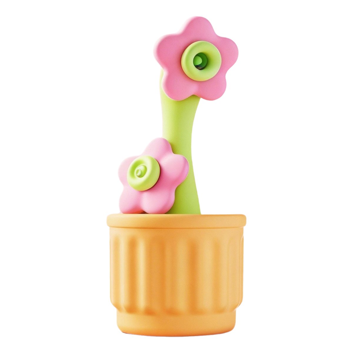 Pink sunflower shaped clitoral suction and vibration toy