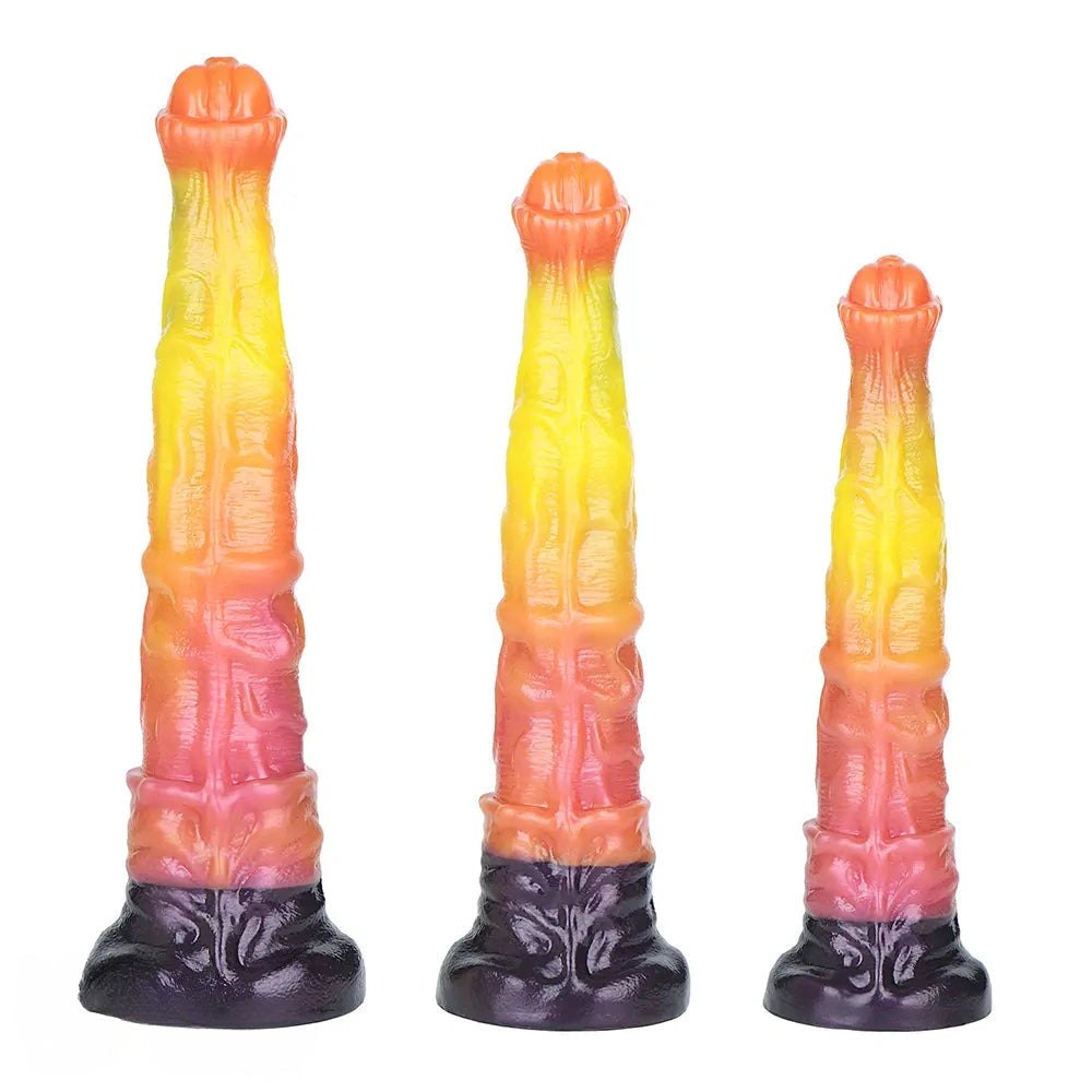 Ombre fantasy silicone dildo, photo 1