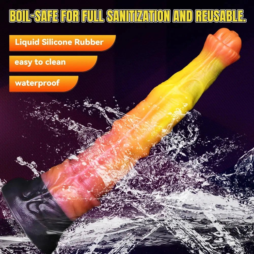 Ombre fantasy silicone dildo, photo 10