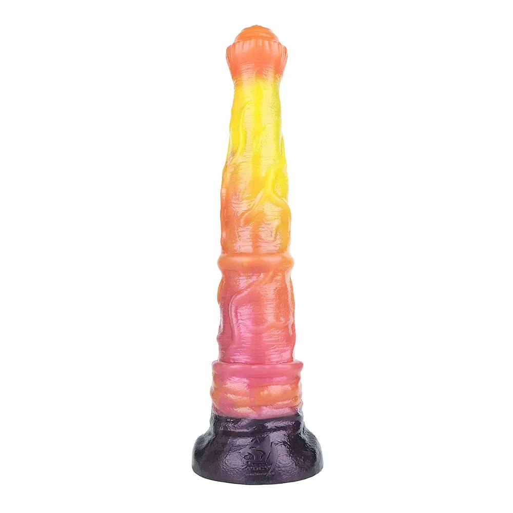 Ombre fantasy silicone dildo, photo 12