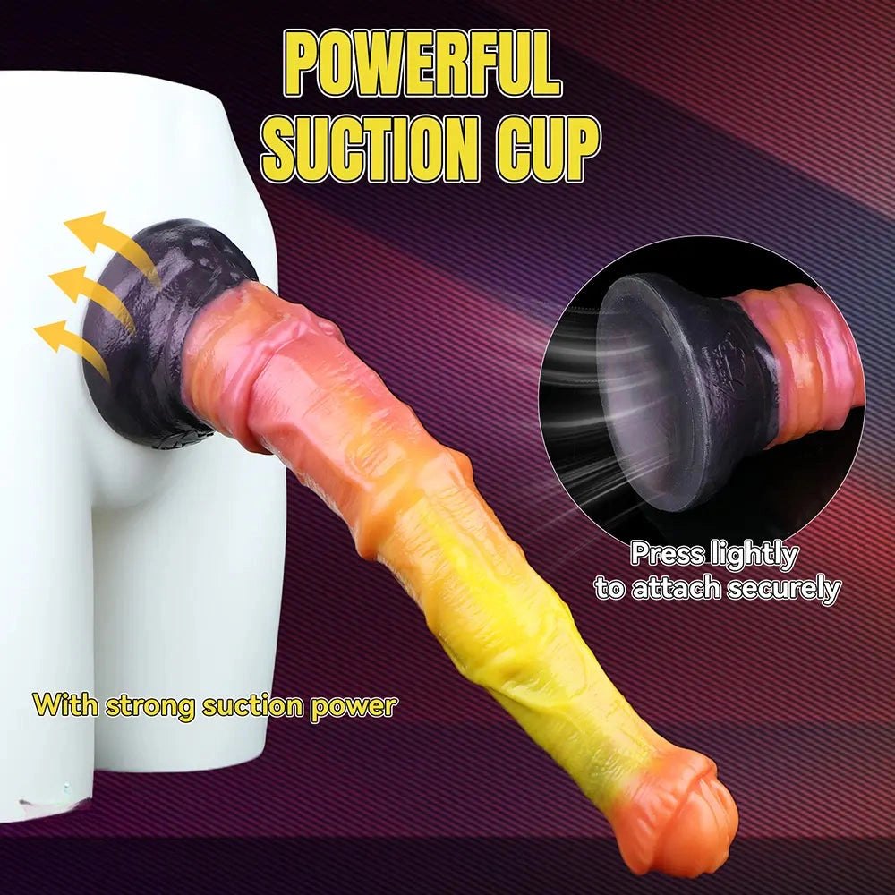 Ombre fantasy silicone dildo, photo 6