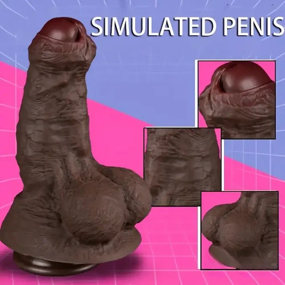 Realistic silicone suction cup dildo, photo 13