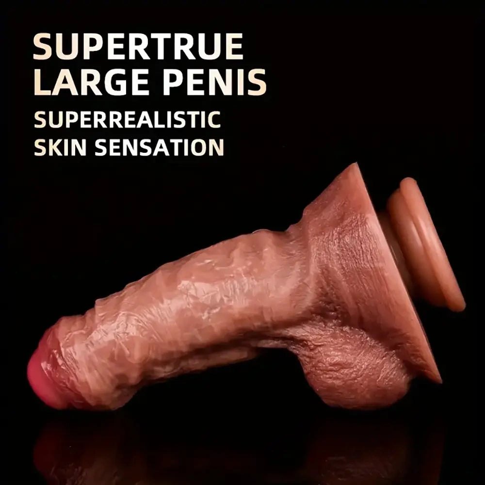 Realistic silicone suction cup dildo, photo 4