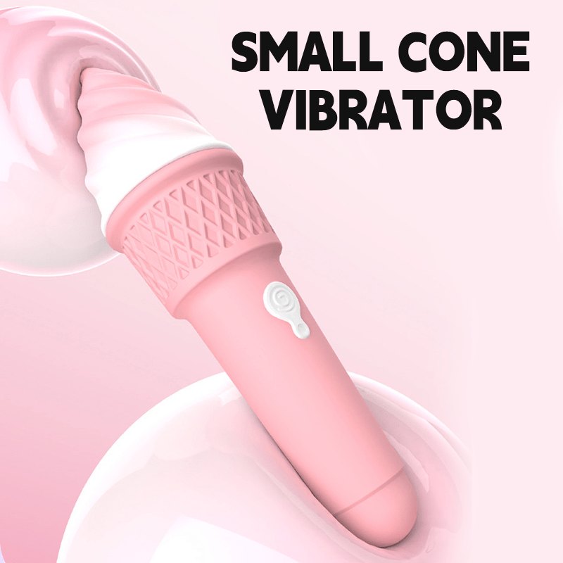 Ice cream cone shaped dual-head vibrator, photo 3