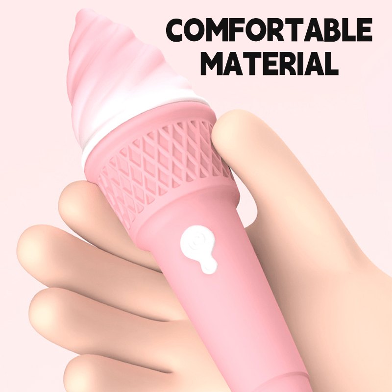 Ice cream cone shaped dual-head vibrator, photo 4