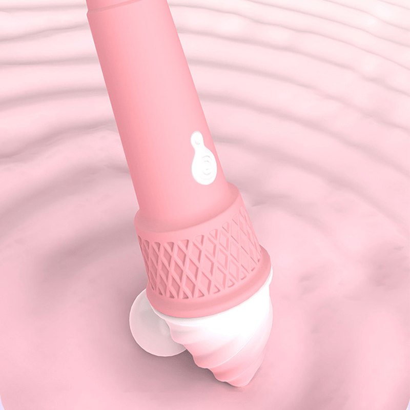 Ice cream cone shaped dual-head vibrator, photo 5