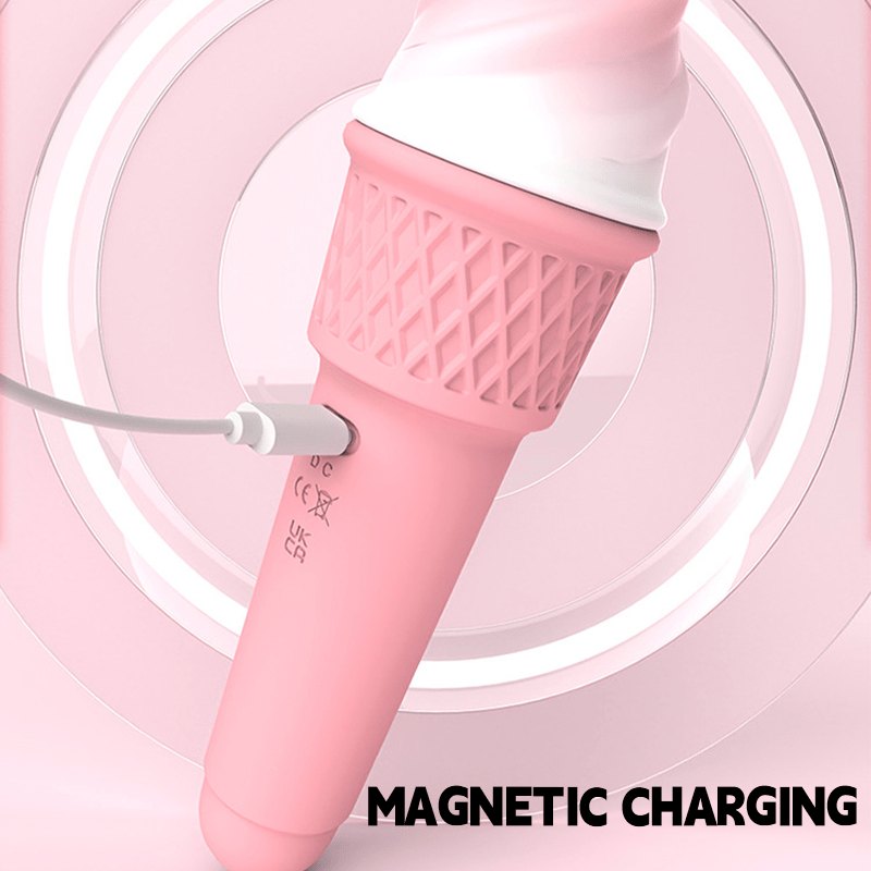 Ice cream cone shaped dual-head vibrator, photo 6