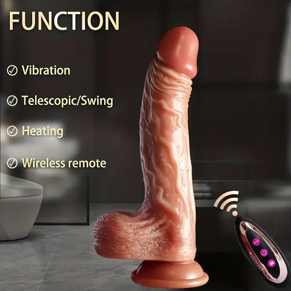 Tone swing vibrating heating dildo, photo 2