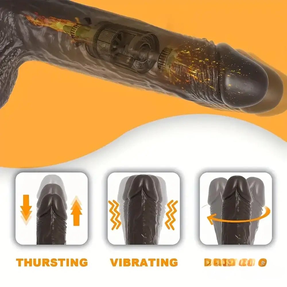 Tone swing vibrating heating dildo, photo 7