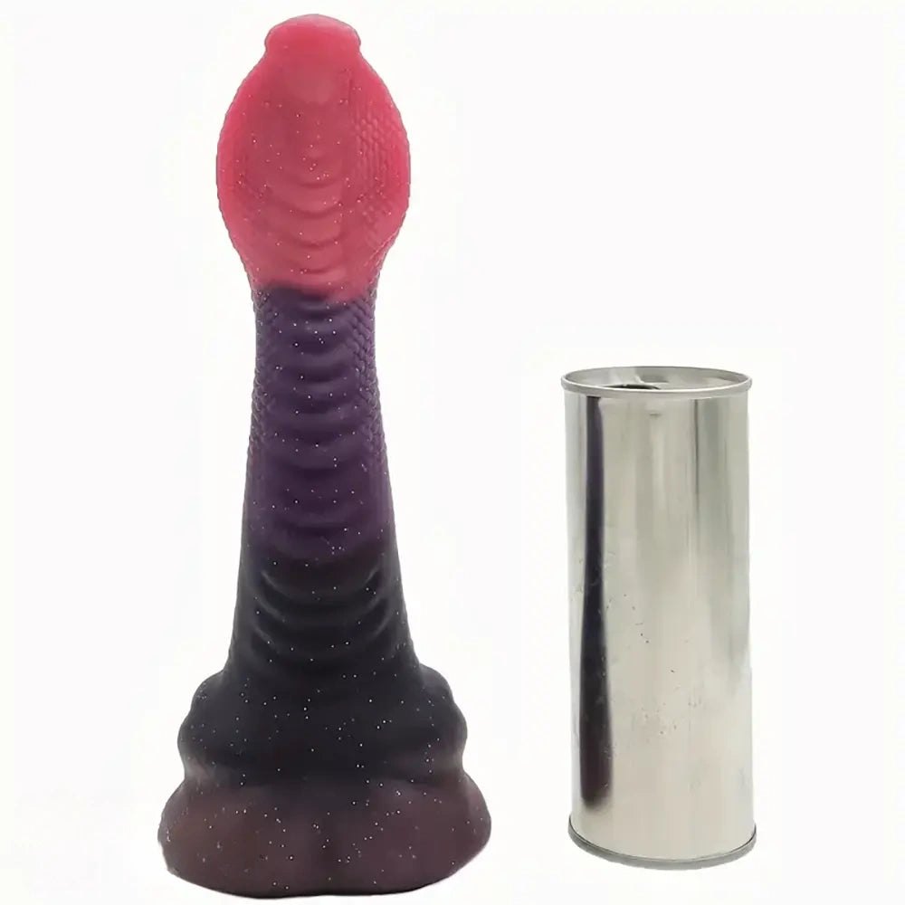 Ridged marbled silicone anal plug, photo 4
