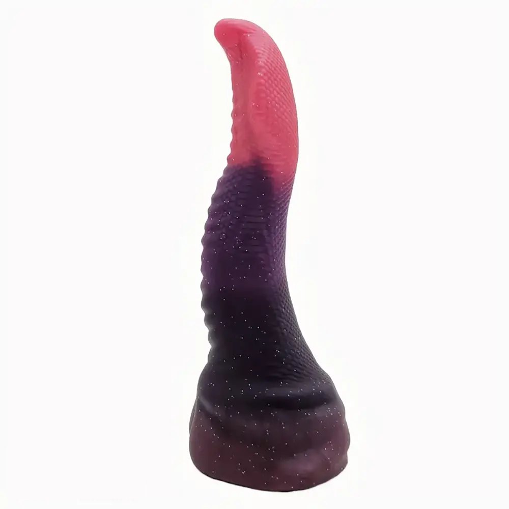 Ridged marbled silicone anal plug, photo 6