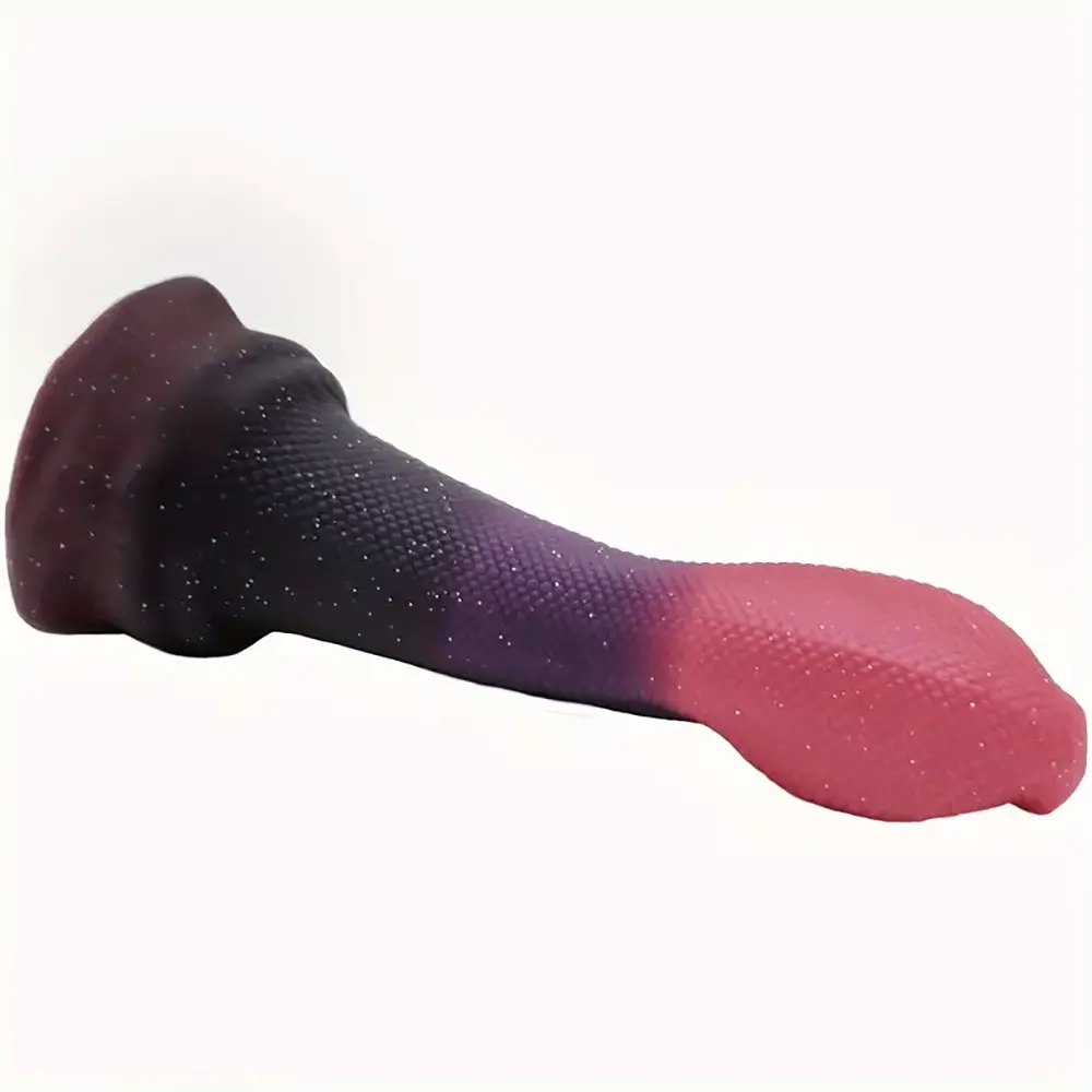 Ridged marbled silicone anal plug, photo 8