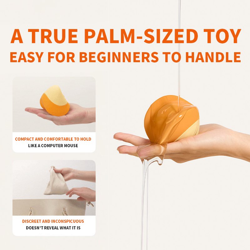 Orange and yellow duck-shaped silicone clitoral massager, photo 5