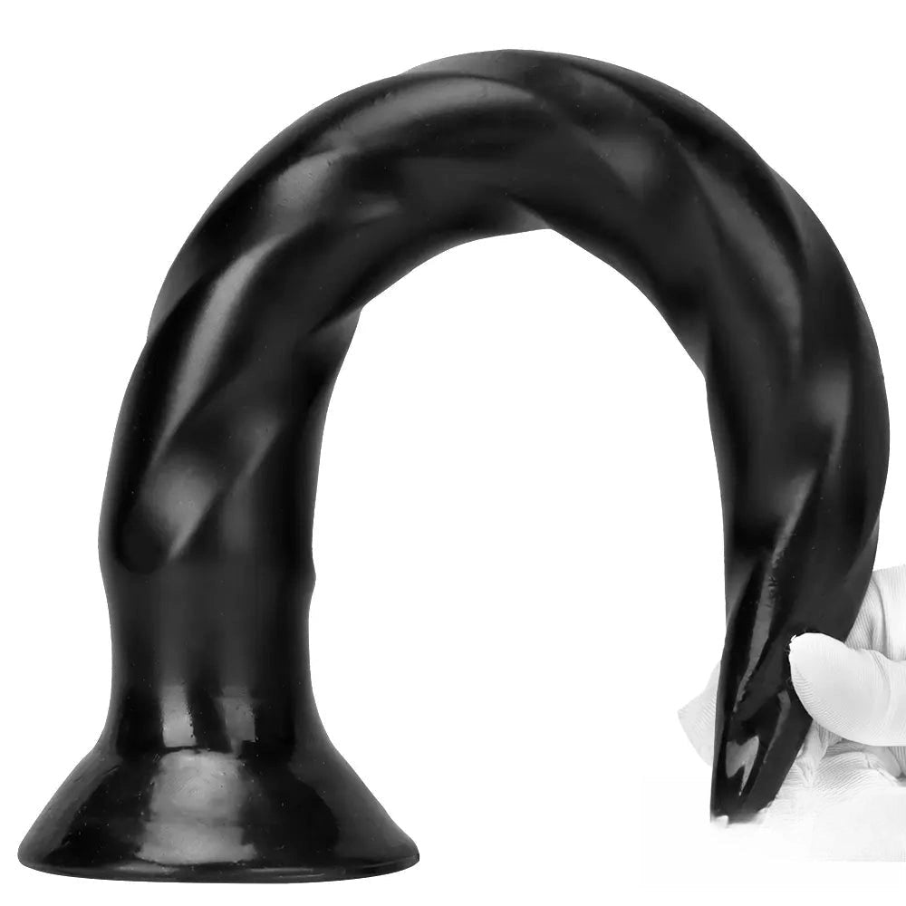 Tapered ribbed anal dildo, photo 12