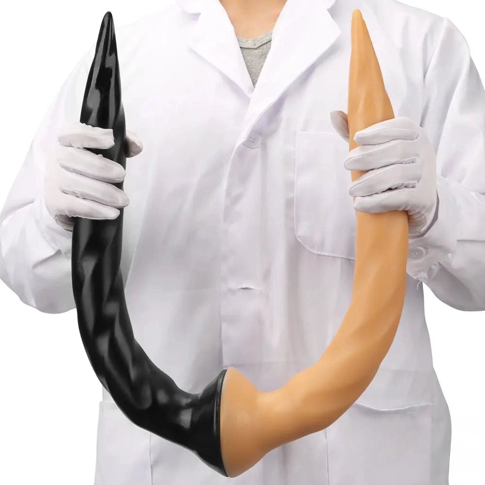 Tapered ribbed anal dildo, photo 15