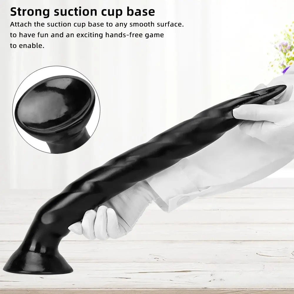 Tapered ribbed anal dildo, photo 4