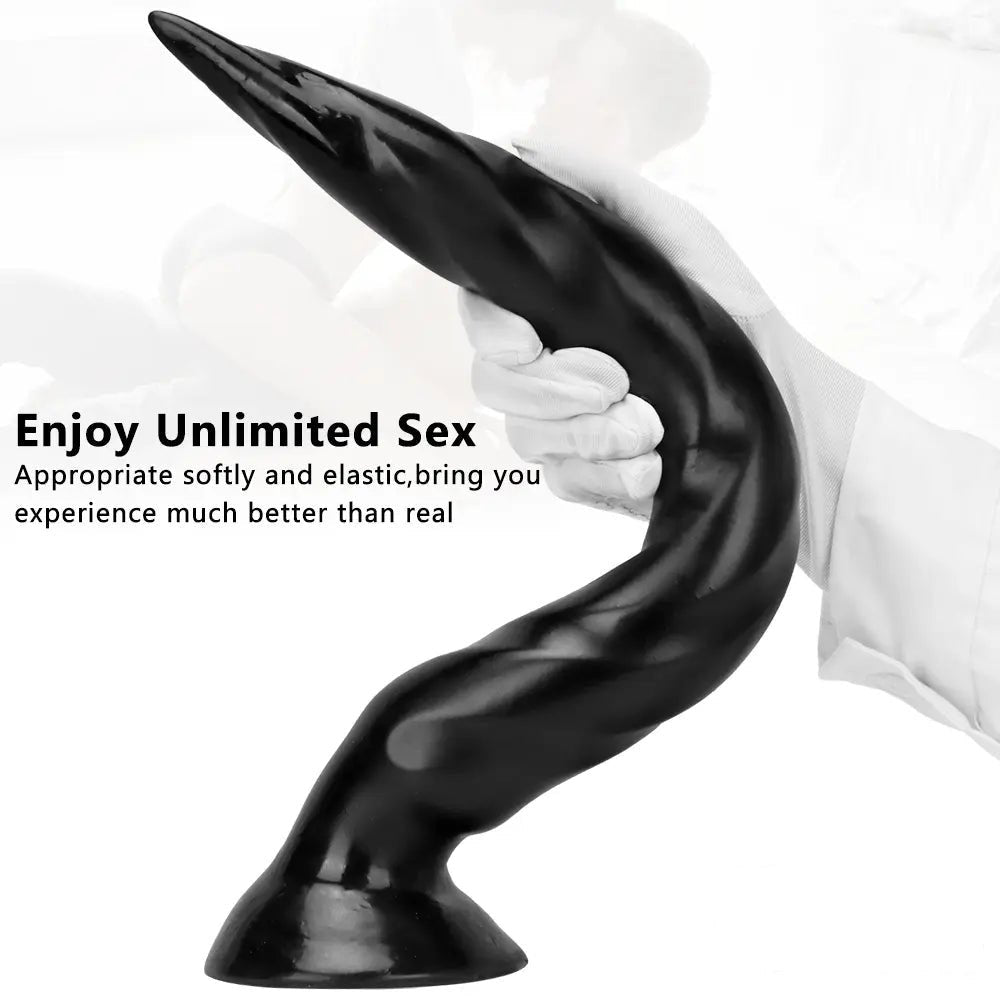 Tapered ribbed anal dildo, photo 5