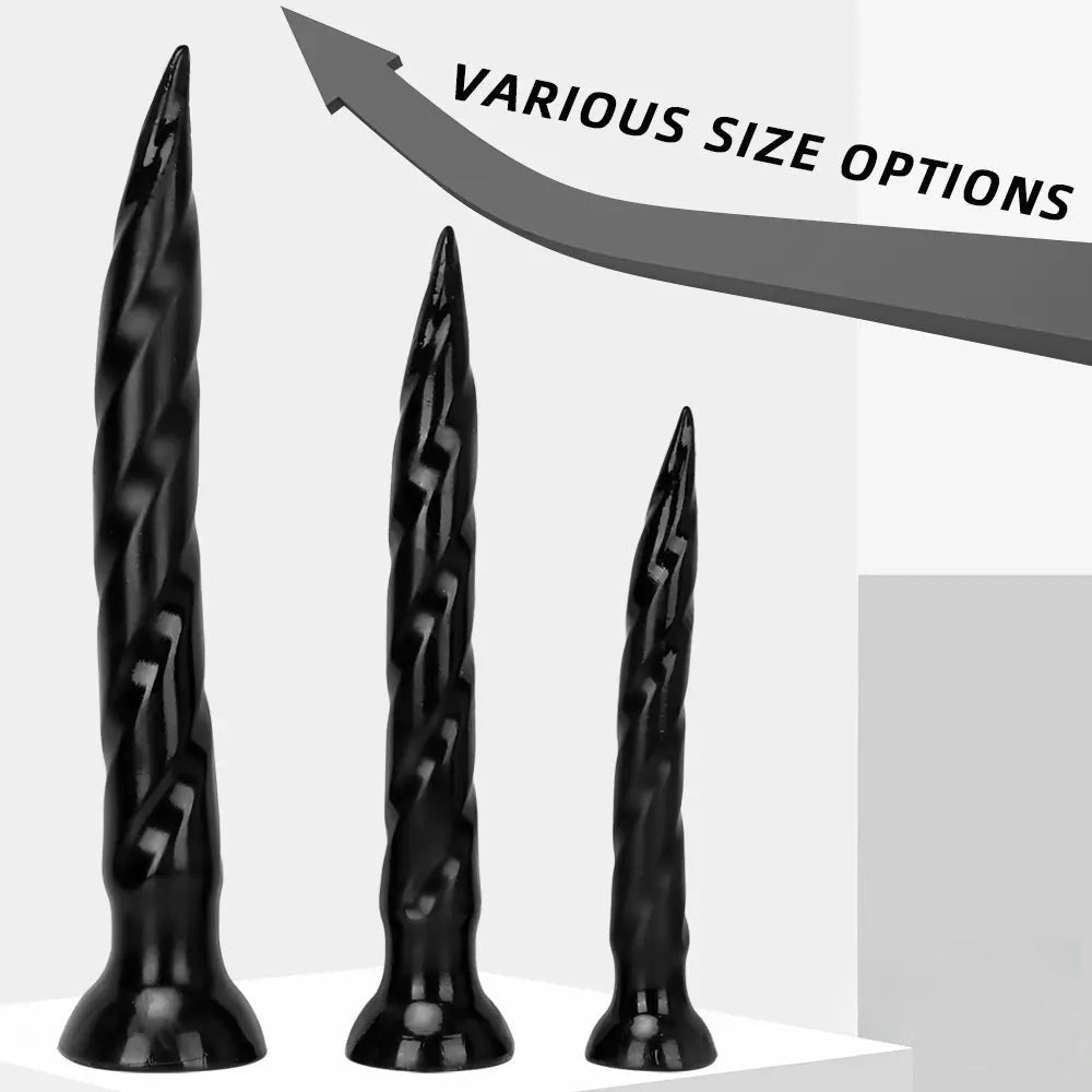 Tapered ribbed anal dildo, photo 7