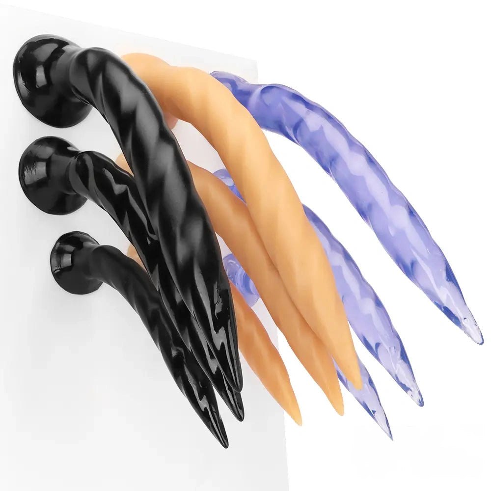 Tapered ribbed anal dildo, photo 8