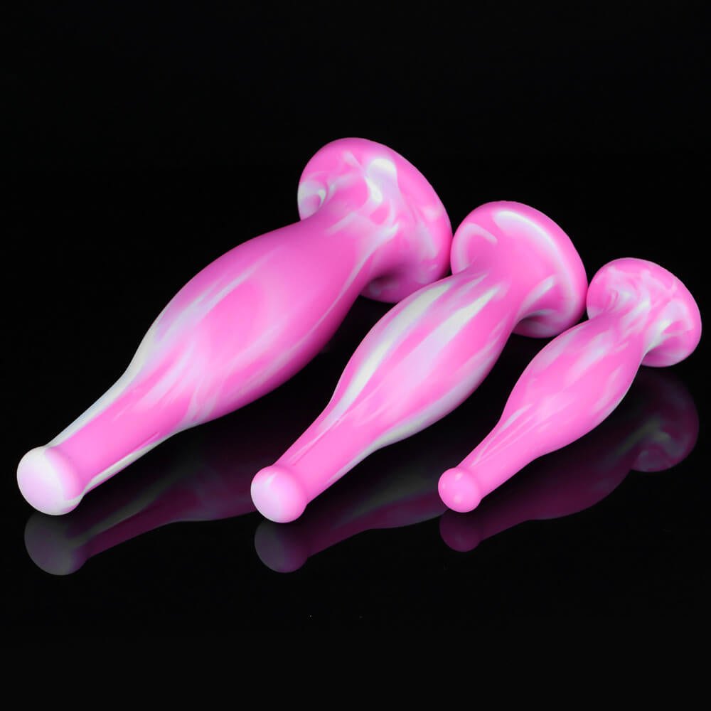 Set of three tapered liquid silicone anal plugs, photo 5