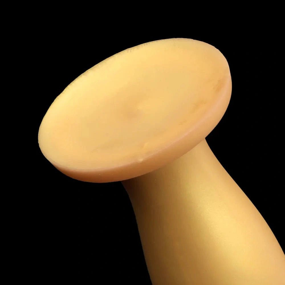 Gold tapered silicone anal plug, photo 11