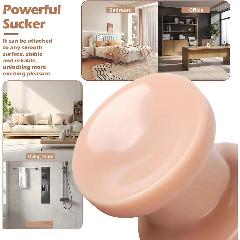 Tapered PVC anal dildo with suction cup base, photo 10