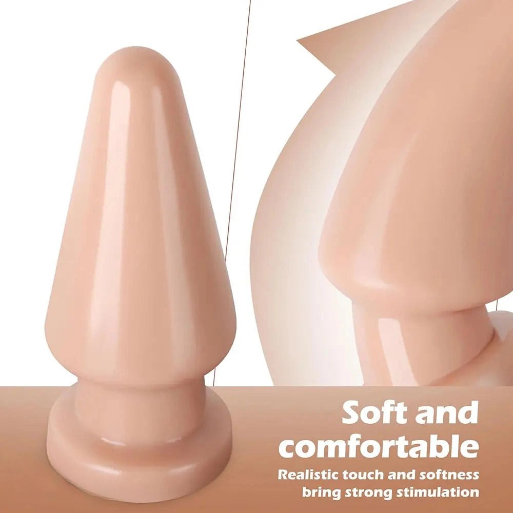 Tapered PVC anal dildo with suction cup base, photo 8