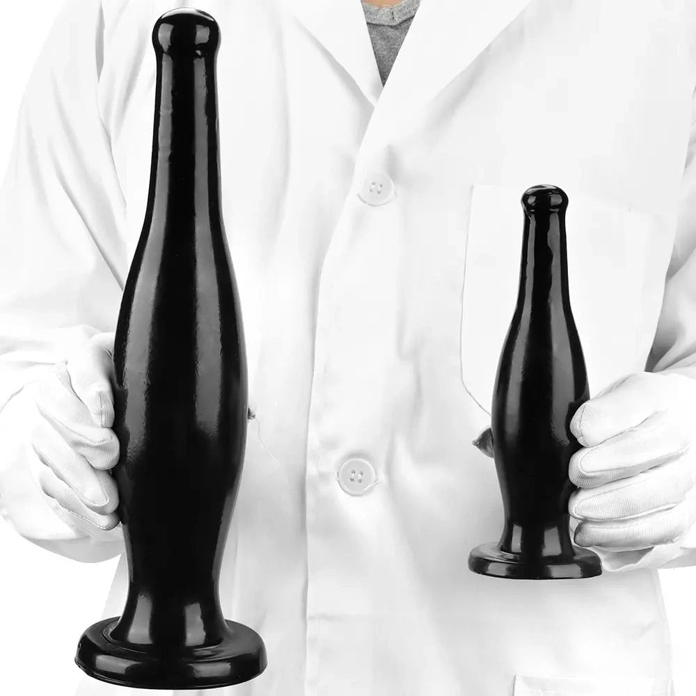 Black tapered pvc anal plug, photo 10