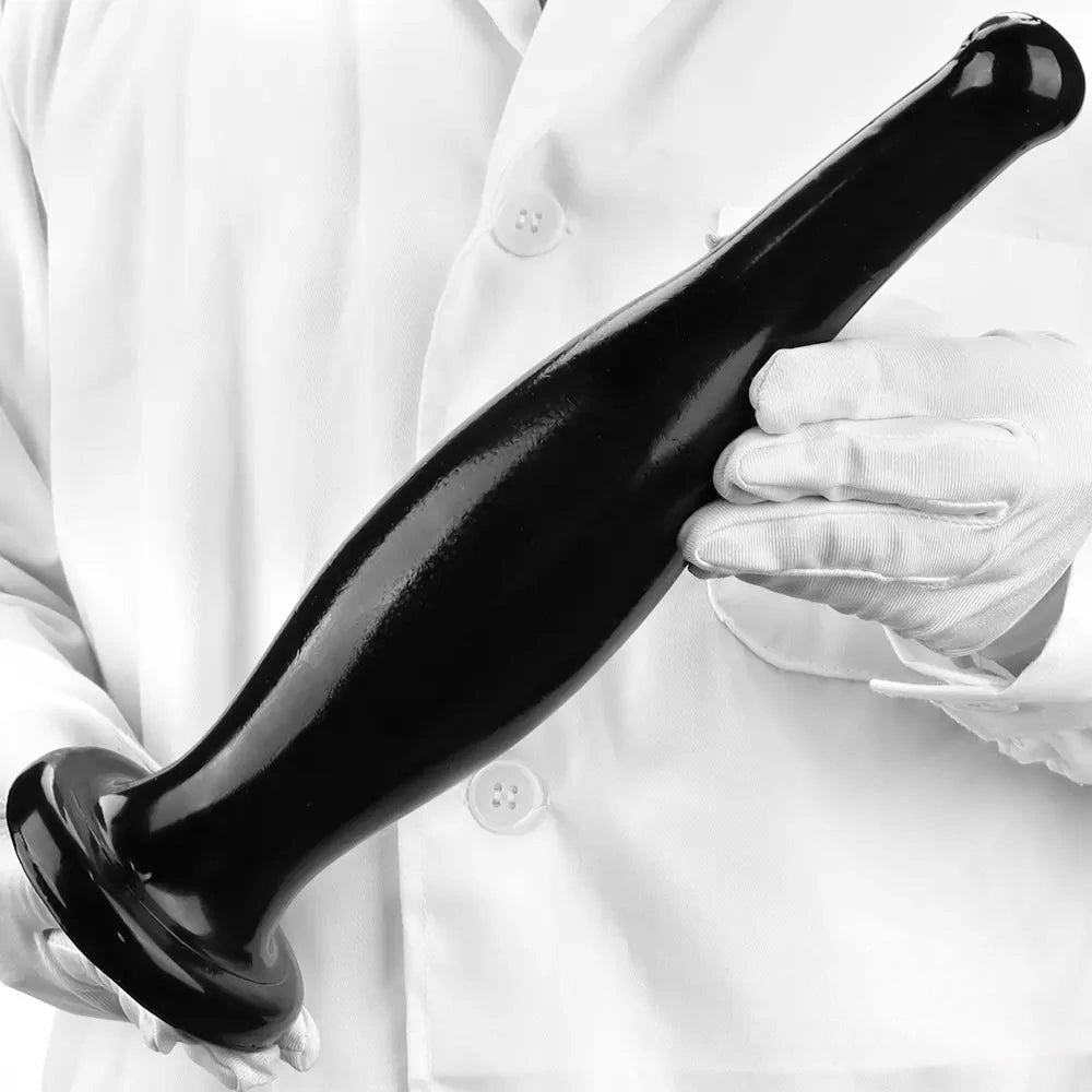Black tapered pvc anal plug, photo 11