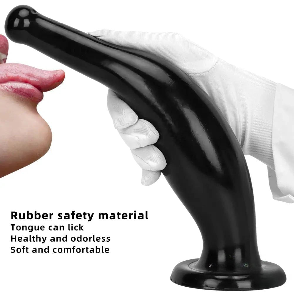 Black tapered pvc anal plug, photo 4