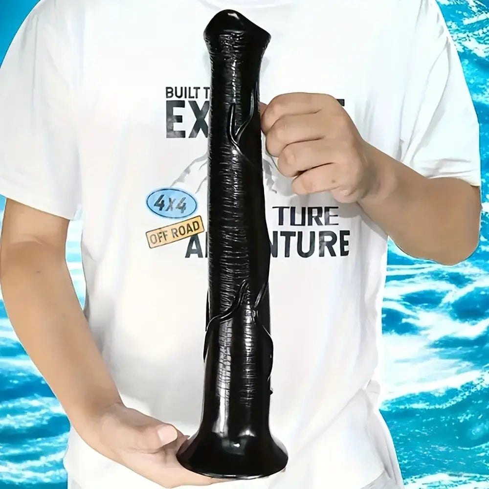 Tapered ridged animal-style dildo, photo 2