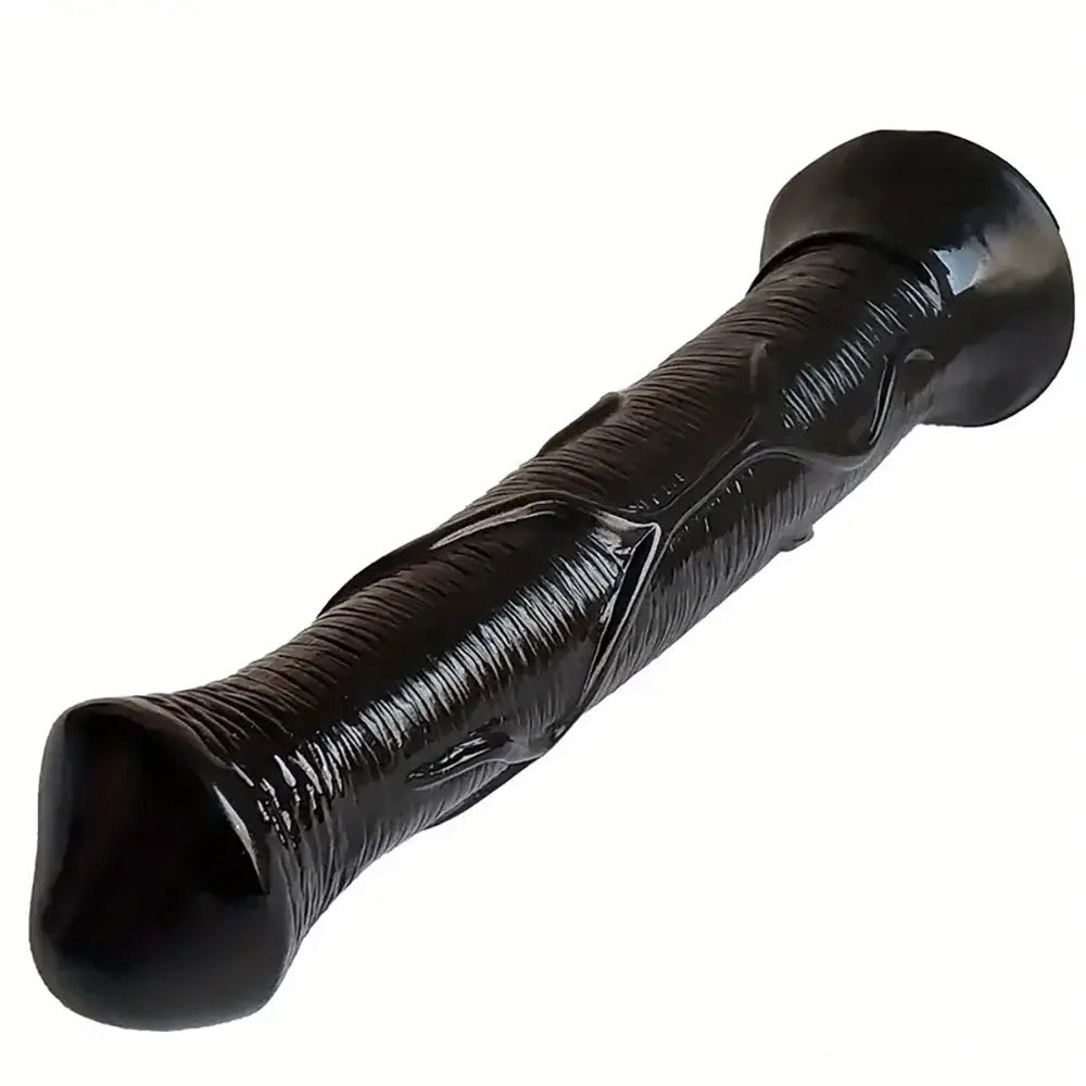 Tapered ridged animal-style dildo, photo 4