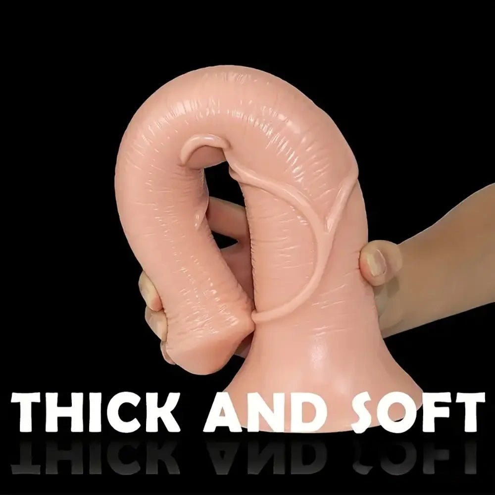 Tapered ridged animal-style dildo, photo 5
