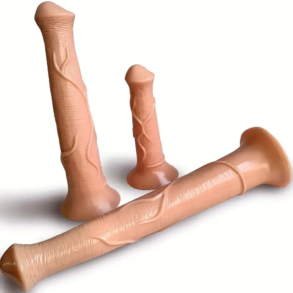 Tapered ridged animal-style dildo, photo 7